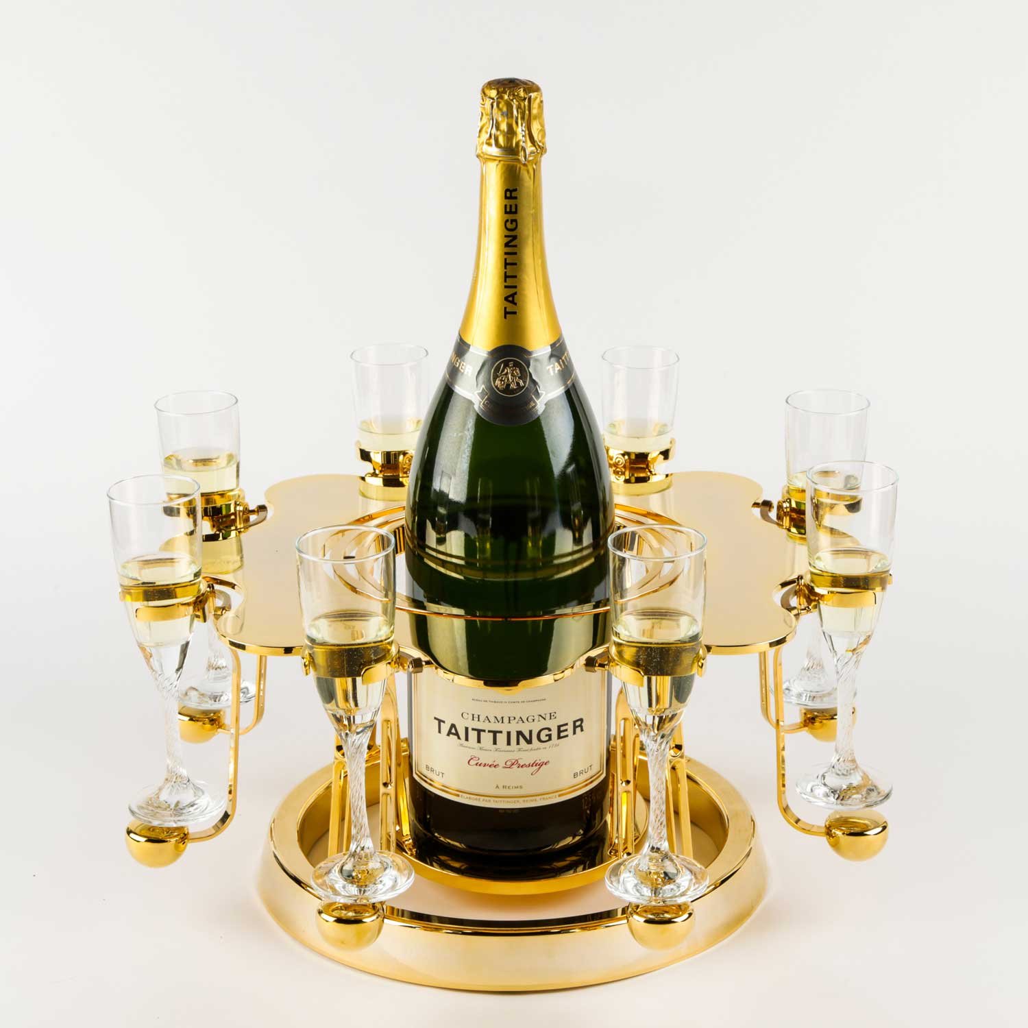 écrin à champagne de luxe or édition