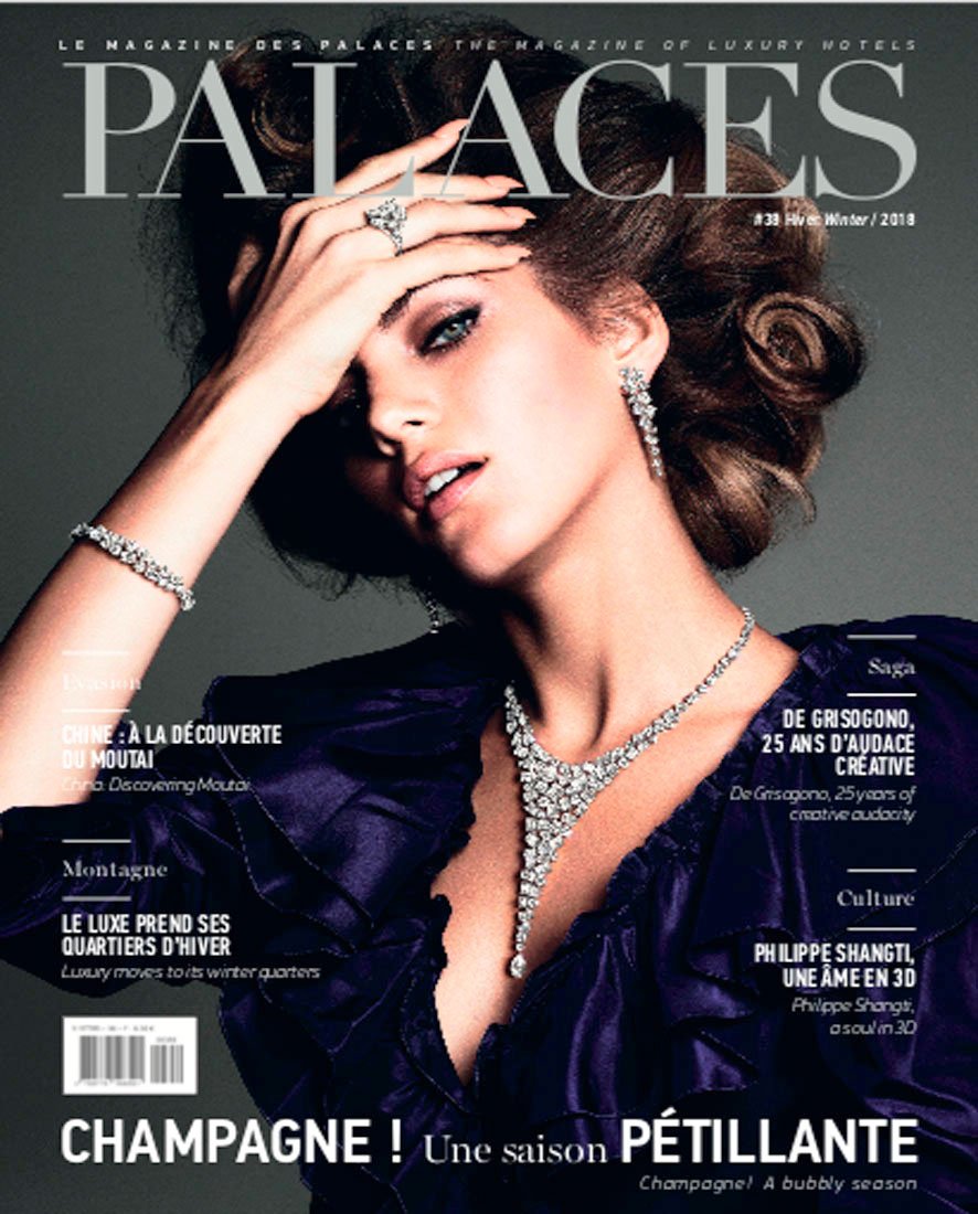 Couverture Magazine Palaces seau champagne luxe